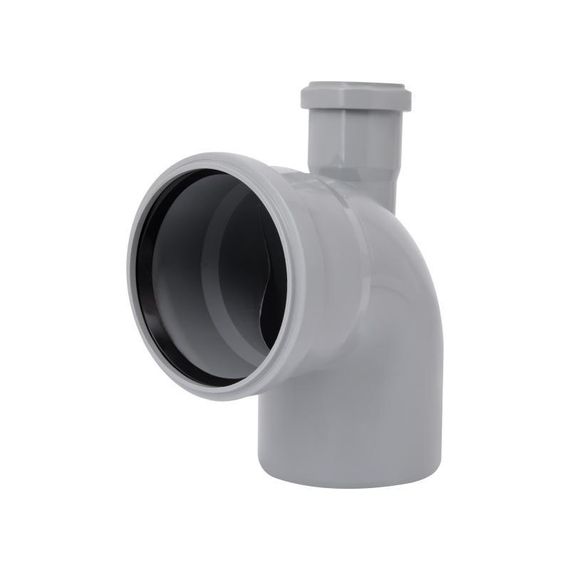 Коліно каналізаційне з відведенням TA Sewage 50х110х110, 90° (вгору) | Зображення 2