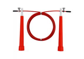 Швидкісна скакалка EasyFit Speed ​​Cable Rope 3 м зі сталевим тросом червона (EF-2039-R)