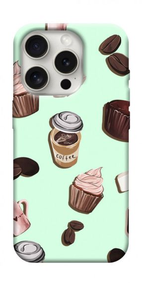 Чохол з картинкою Coffee and sweets для Apple iPhone 16 Pro Max (6.9")