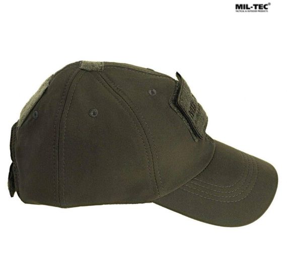 Бейсболка тактична тепла MIL-TEC SoftShell Baseball Cap Olive | Зображення 1