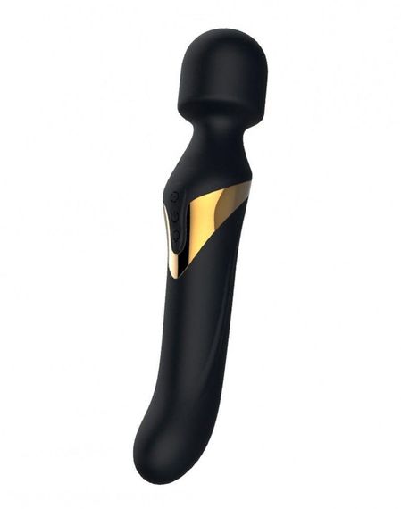 Вібромасажер 2в1 Dorcel Dual Orgasms Gold класичний масажер і вібратор з перлинним масажем Sex Aura