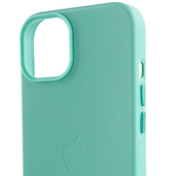 Шкіряний чохол Leather Case (AA Plus) with MagSafe для Apple iPhone 12 Pro Max (6.7") Ice | Зображення 4