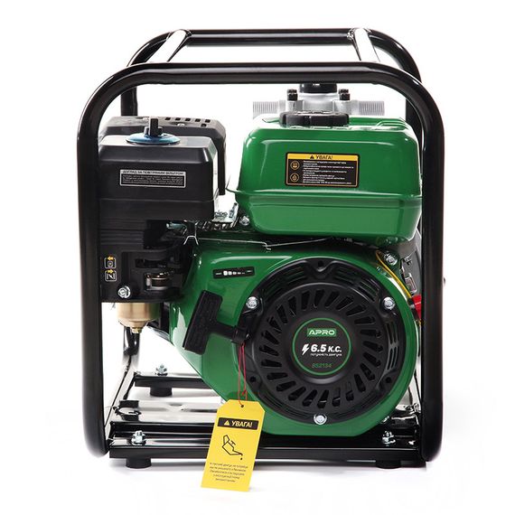 Мотопомпа WPH-30 6.5л.с. 30 м³/ч 65м (высокое давление) бензиновая 4-х тактн. APRO | Зображення 3
