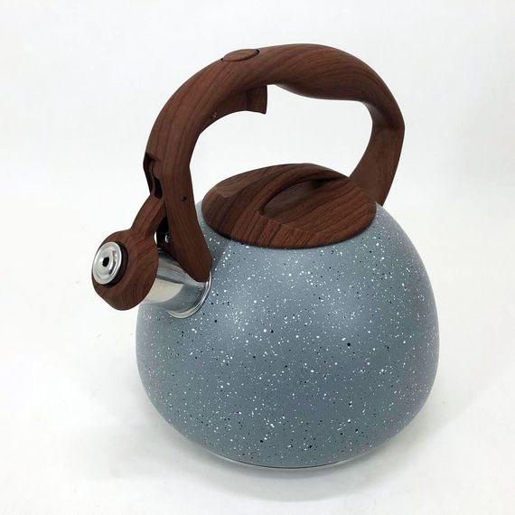 Чайник Unique із свистком UN-5306 2,7л мармур. GN-710 Колір: сірий | Зображення 2