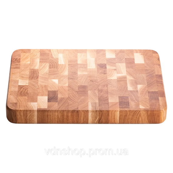 Дошка для нарізки обробна 25×35 см дошка кухонна дерев'яна Доміно з ясена C51W250350Y | Зображення 1