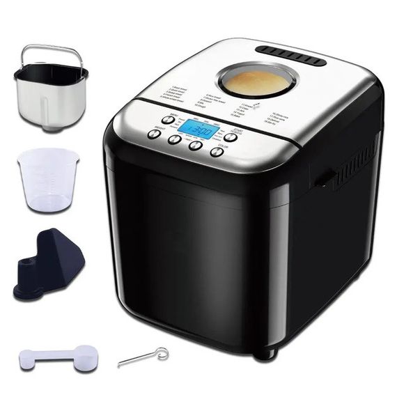 Хлебопечка RAF R.208, 600 Вт, до 1000 г, с функцией AC-181 безглютеновой выпечки