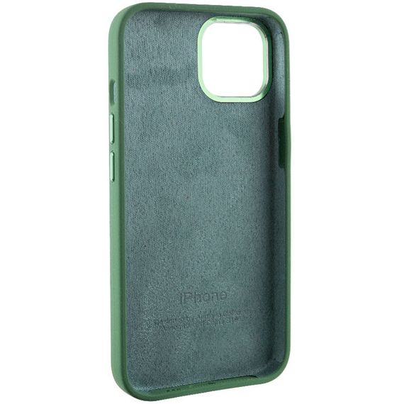 Чохол Silicone Case Metal Buttons (AA) для Apple iPhone 12 Pro Max (6.7") Силікон, Зелений/Clover | Зображення 5