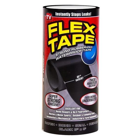 Надміцна стрічка FLEX TAPE 20см для ремонту та склеювання | Зображення 1