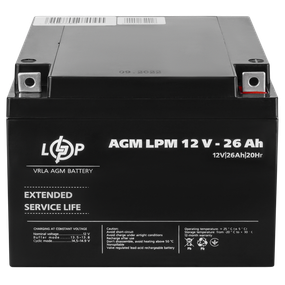 Аккумулятор AGM LPM 12V - 26 Ah
