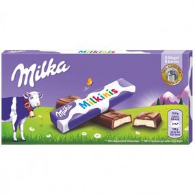 Шоколад молочный с кремовой начинкой Milka Milkinis Sticks 87,5г