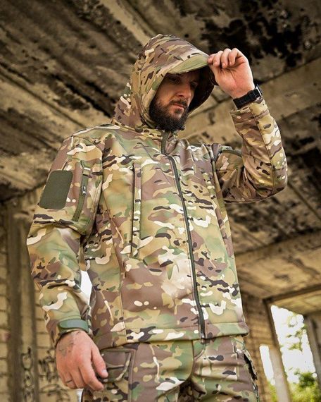 Демісезонна куртка софтшел TENNESI мультикам ПП7972 | Зображення 3