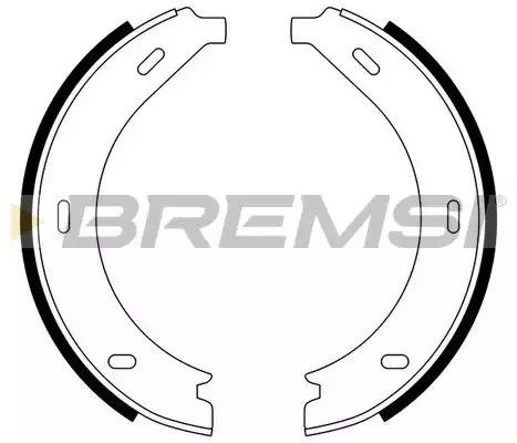 Колодки ручного гальма Vito (638) 96-03, Bremsi (GF0305) | Зображення 1