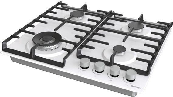 Варочная поверхность Gorenje /газовые/чугунные решетки/газ-контроль/конфорка WOK (GW642AXW) | Зображення 2