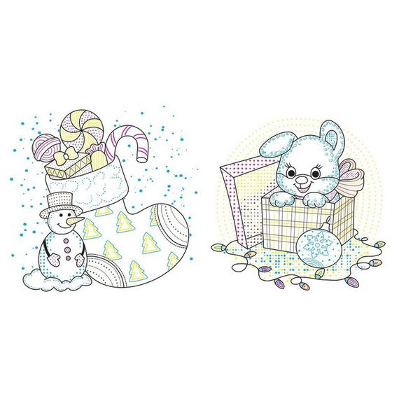 Раскраска детская "Подарки" 1806005, 12 страниц | Зображення 1