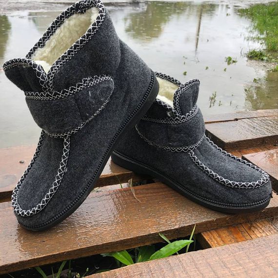 Черевики жіночі хутряні утеплені із застібкою 39 розмір. YD-278 Сірий колір | Зображення 4