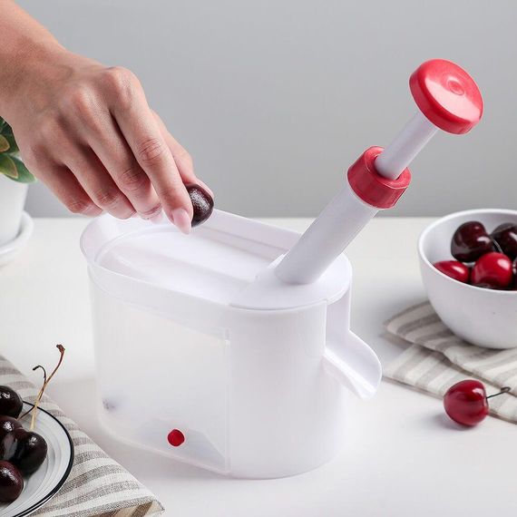 Машинка для удаления косточек из вишни, черешни, оливок, Helfer Hoff Cherry / Ручной выниматель вишневых | Зображення 5
