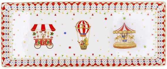 Блюдо прямокутне порцелянове "Зимова Казка" 36х14см