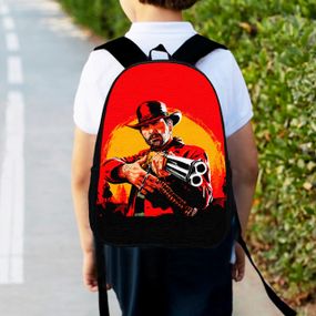 Рюкзак детский RDR"Red Dead Redemption2" 34х27см,городской ранец для мальчика с принтом (00438)