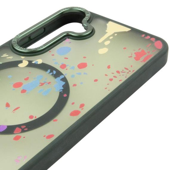 Чохол TPU+PC Flush with Magnetic Fit для Samsung Galaxy S24+ / S25+ Dark green | Зображення 3