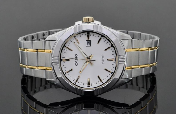 Мужские часы наручные кварцевые стальные оригинальные Casio MTP-1308SG-7AVDF (модуль №2784) | Зображення 1