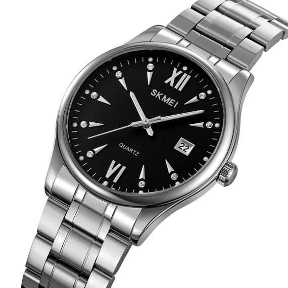 Чоловічий годинник Skmei 2158SIBK Silver-Black | Зображення 1