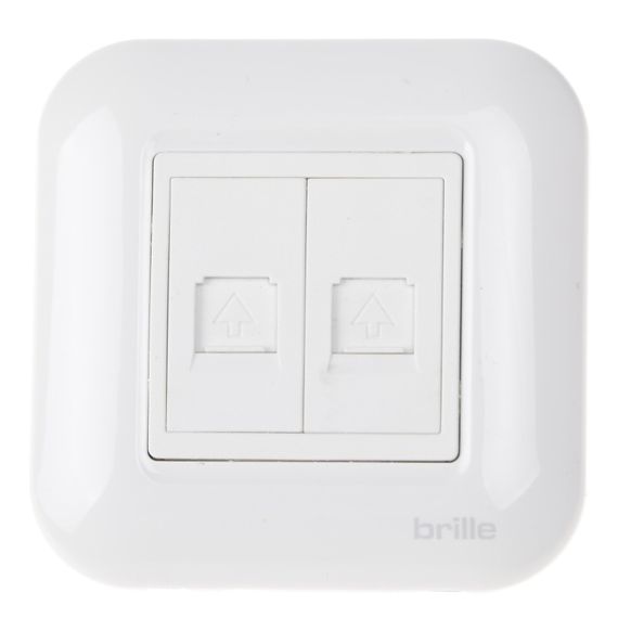 Рамка для сетевой розетки TB-2TF White