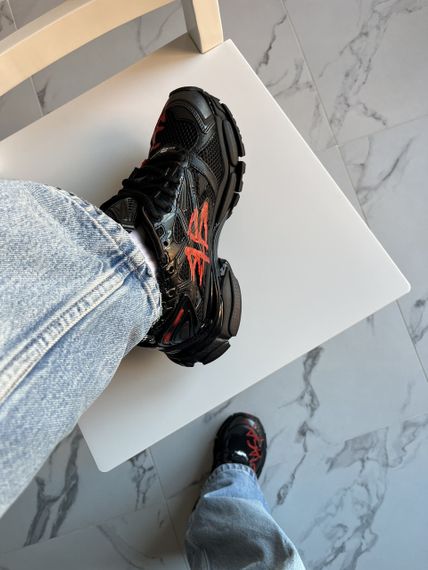 Кросівки Ba1lenc1iagaRunner Graffiti Black Red 12003 | Зображення 6