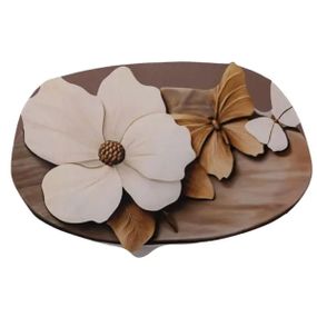 Килимок для ванної кімнати з 3D-ефектом Petal Relief 58*38 см діатомітовий Коричневий HP-42-35
