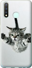 Чехол на Vivo Y19 Летящий котёнок "2322u-630-17620"