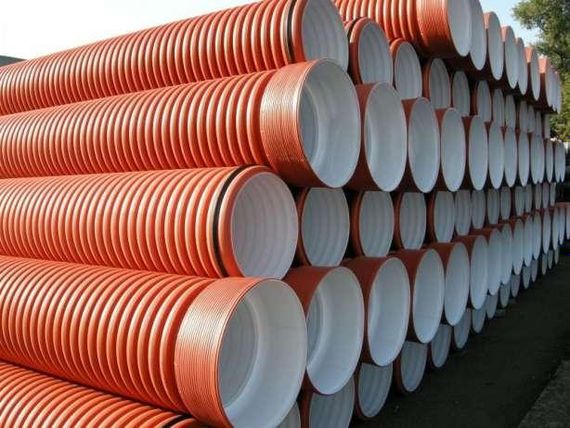 Труба двошарова гофрована ф500*6000 мм із поліпропілену — "InCor"SN8