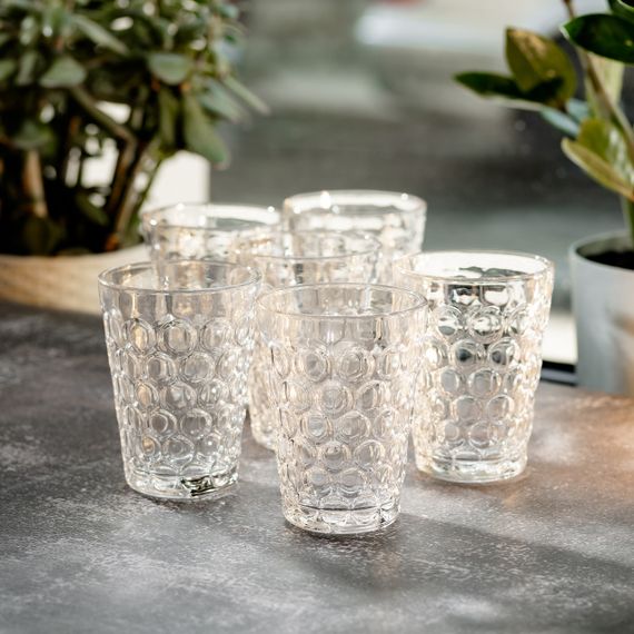 Набір скляних склянок 6 шт. 400 мл для лимонадів, соку, води, коктейлів HP-YH-9 | Зображення 2