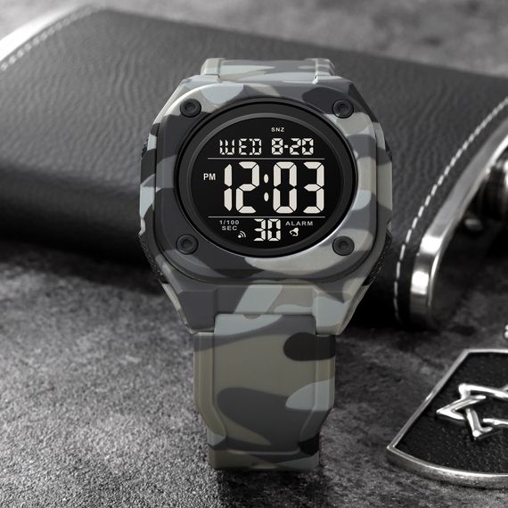 Чоловічий годинник Skmei 2160CMGY Camo Grey | Зображення 3