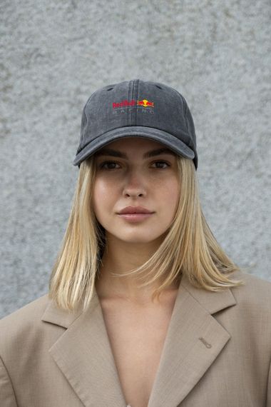 Кепка бейсболка Vintage Without з принтом RedBull Black | Зображення 4