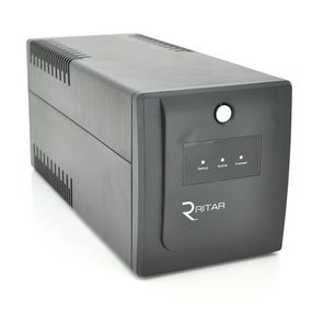 ДБЖ Ritar RTP1500 (900W) Proxima-L, LED, AVR, 3st, 4xSCHUKO socket, 2x12V9Ah, plastik Case  ( 340 x 140 x 170 ) Q2