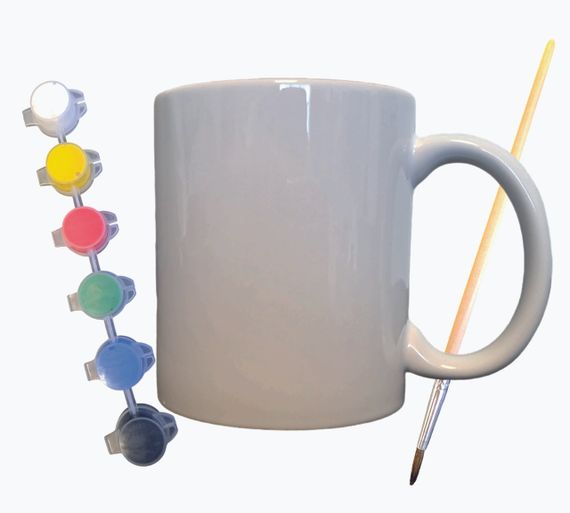 Набор для творчества кружка раскраска 330 мл белая | Зображення 1