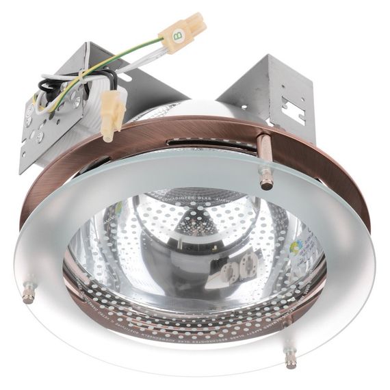 Світильник Downlight стельовий вбудований DL-02 AB/2x26W Brille 166018