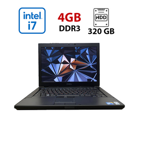 Ноутбук Dell Latitude E6410 / 14" (1440x900) TN / Intel Core i7-640M (2 (4) ядра по 2,8 - 3,46 ГГц) / 4 ГБ DDR3 / 320 ГБ HDD / nVidia NVS 3100M, 512 МБ GDDR3, 64-біт / АКБ не тримає заряд б/в