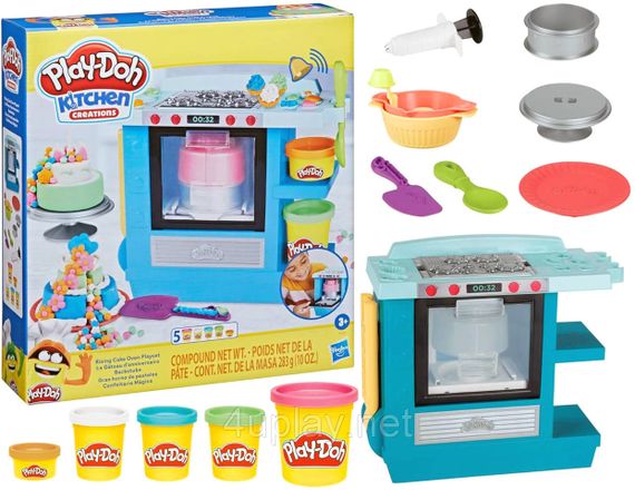 Игровой набор Плей До для лепки тесто Духовка для выпечки Оригинал Play-Doh Kitchen Creations Rising Cake Oven