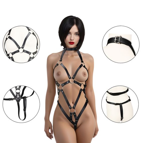Портупея - Erospace Wild Play Harness Set C12 Sex Aura | Зображення 3