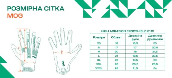 Рукавички MOG Target High Abrasion Ergoshield S Multicam | Зображення 1