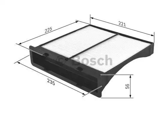 Фільтр салону 2262 Subaru Forester 2007-, Impreza 2007-, XV, BOSCH (1987432262) | Зображення 4
