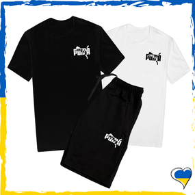 Комплект шорти Puma та футболка Пума. Комплект унісекс (2 футболки) XS/S