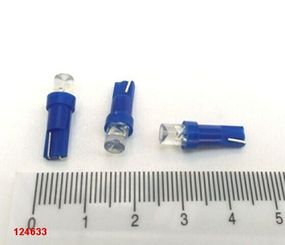 Лампа світлодіод б/ц 12V W1,2W T5 LED синя