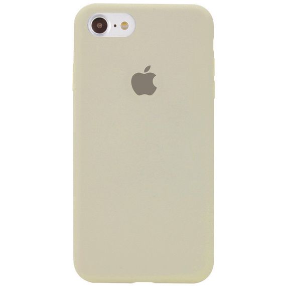 Чохол Silicone Case Full Protective (AA) для Apple iPhone 6/6s (4.7") Бежевий/ Antigue White