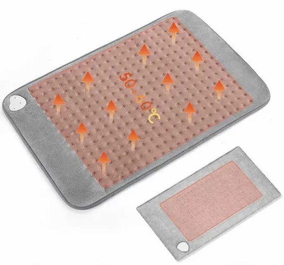 Зігрівальна електрична масажна підстилка – грілка MASSAGING WEIGHTED HEATING PAD від болю в спині | Зображення 1