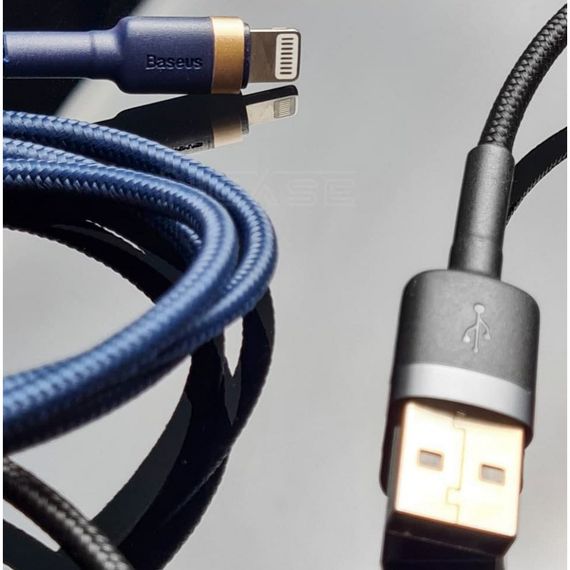 Кабель Baseus Cafule Lightning 1.5A (2m), Чорний з золотим, 1.5 м | Зображення 4