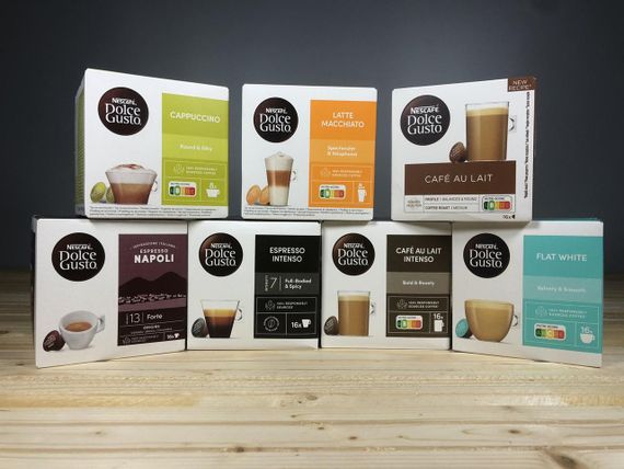 Капсули для кавомашини Nescafé Dolce Gusto — 16 шт, різні смаки: еспресо, латте, капучино, оригінал | Зображення 1