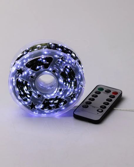 Светодиодная USB гирлянда проволока Роса 100 LED 10 метров • Гирлянда Капля росы для декора дома офиса и улицы | Зображення 4