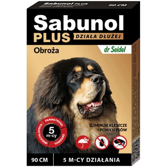 Нашийник від кліщів і бліх Sabunol Plus 90 см (5901742001544)