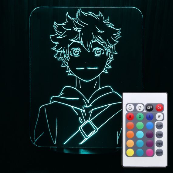 Акриловий світильник-нічник з пультом 16 кольорів Шоє Хіната tty-n000343